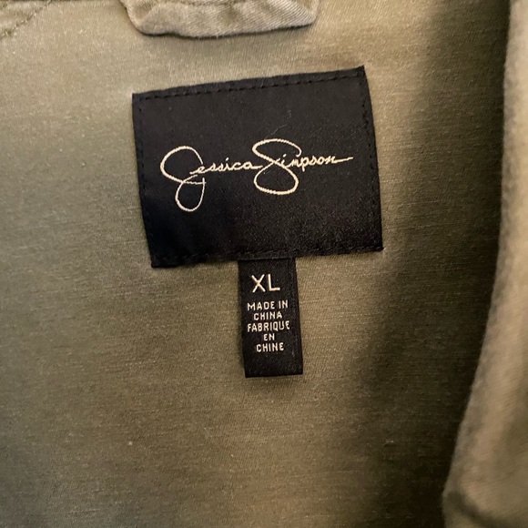 Jessica Simpson lightweight Cotton Jacket.  Army Green.  Size XL. - Picture 2 of 10